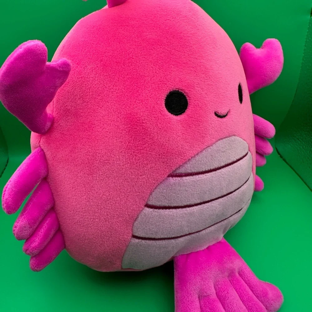 Squishmallows Pink and Gray Stuffed Animal